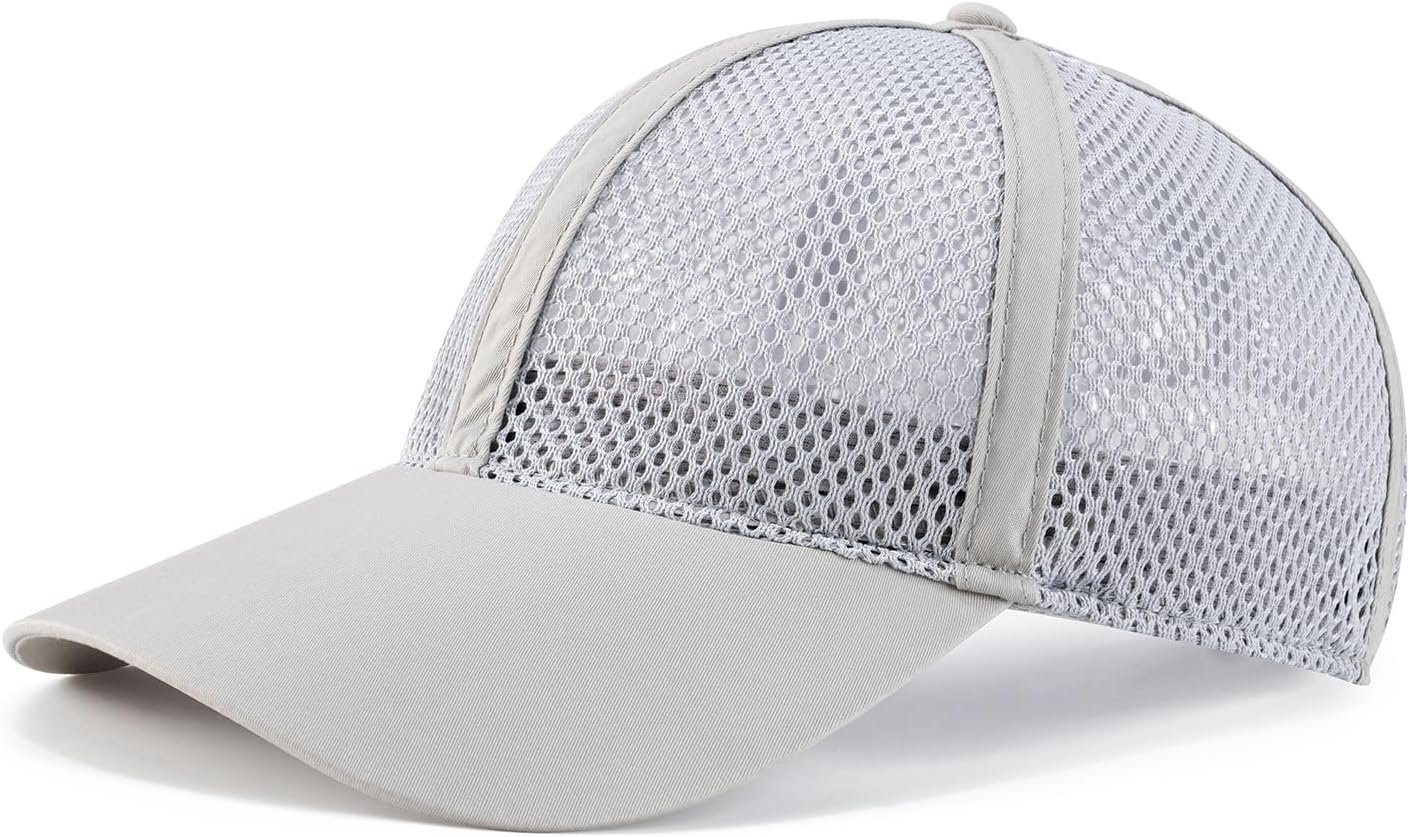 Breathable Full Mesh Baseball Cap for Men, Women, Lightweight Trucker Hats Outdoor Sports Wear