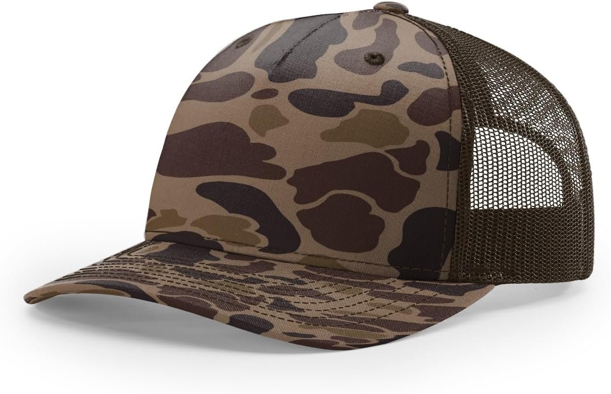Trucker Hat - 5 Panel Premium Adjustable Snapback Hat - Structured Blank Caps
